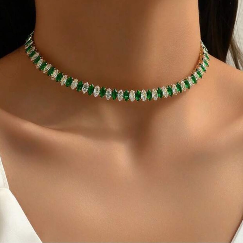 Green Diamond  necklace  S832
